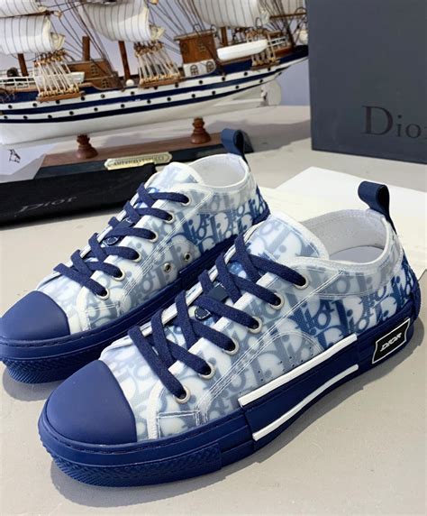 blue dior shoes|christian dior blue sneakers.